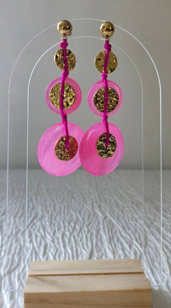 Boucles d'oreilles Harmonie Rose