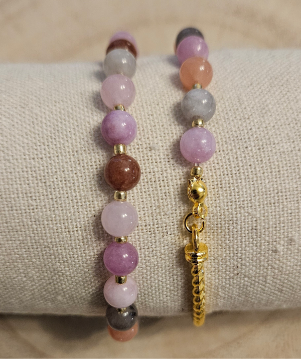 Bracelet « Les Essentielles » – Multicolore pastel– Lot de 2