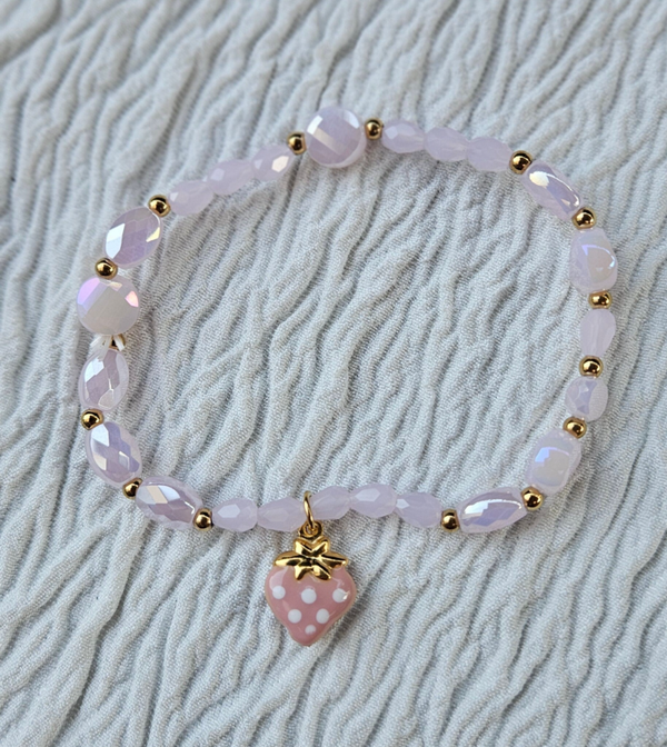 🍓 Bracelet Fraise Gourmande