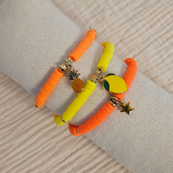 Bracelet heishi fruité