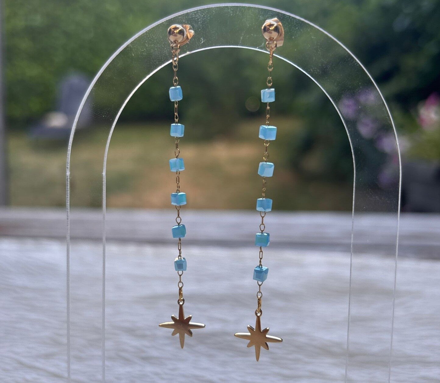 Boucles d'oreilles Étoile Céleste