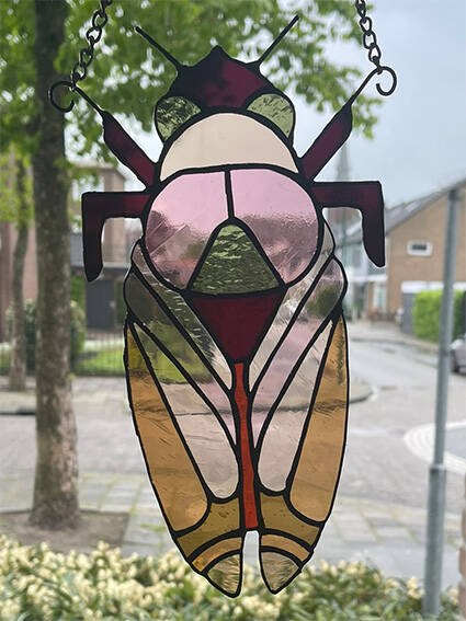 Tiffany glaskunst te koop: Insect kever