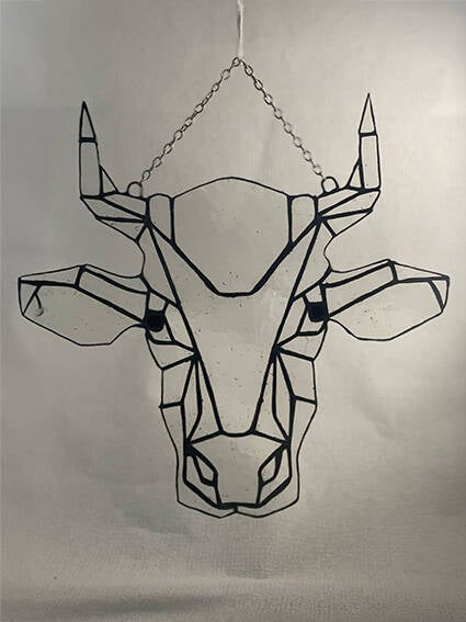 Tiffany glaskunst verkocht: Stier