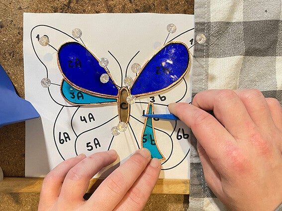 Werkwijze Tiffany glaskunst