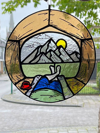 Tiffany glaskunst te koop: Tent vakantie