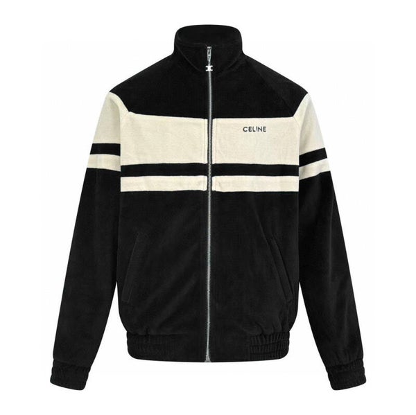 Céline JJ 193 CE Trackjack – Zwart-Witte Sportieve Jas met CELINE-logo | Ref. JJ8280 | Maten S–XXL