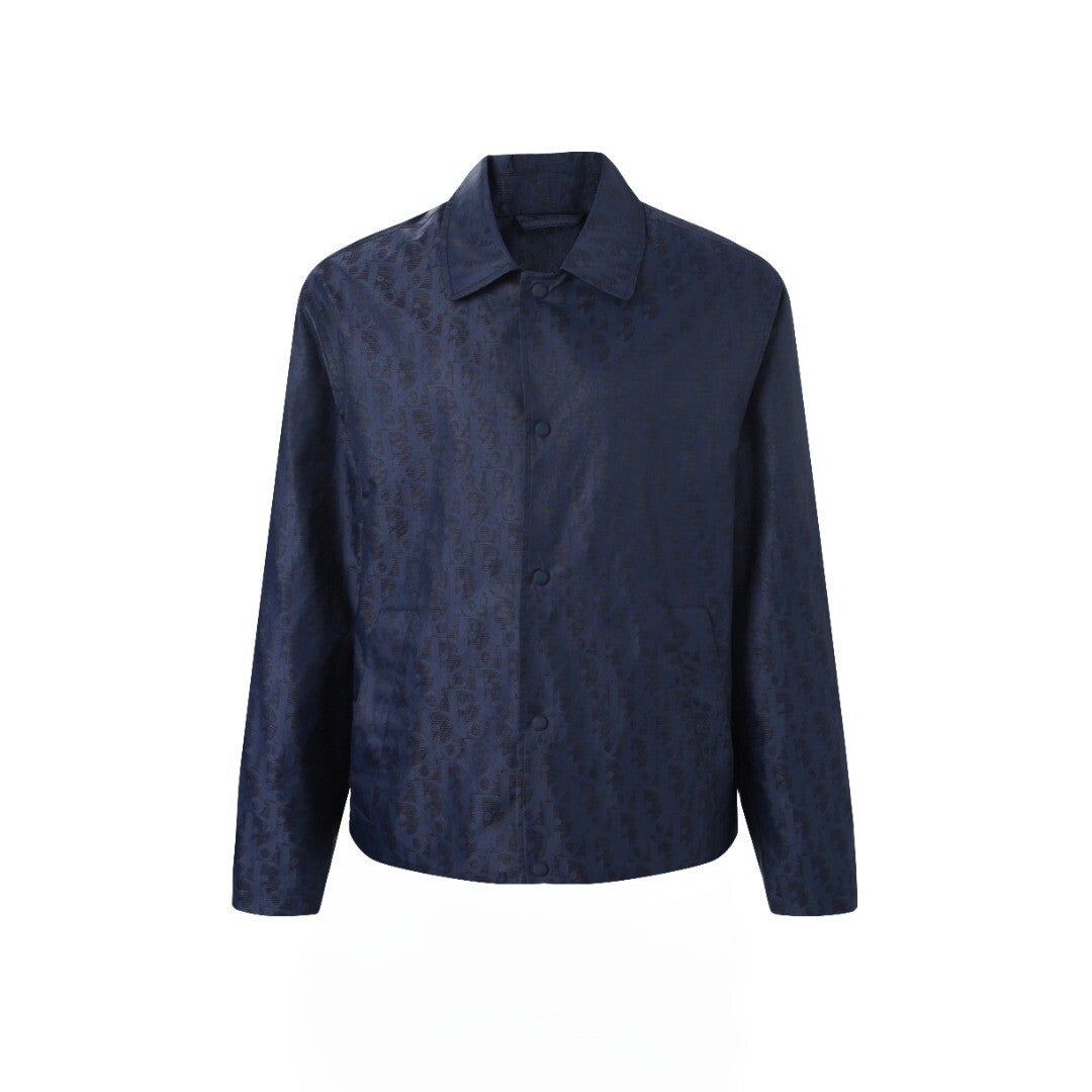 Dior Blue Tech Jacquard Jas DH – Oblique Lasertextuur | Waterafstotend & Ademend | Maten 46–52 Referentie : 593C418A6479_C589