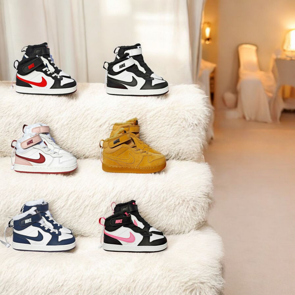 ​Nike Court Borough Mid Winter Kindersneakers | Hoog Model met Fleece Voering | Maat 22-37