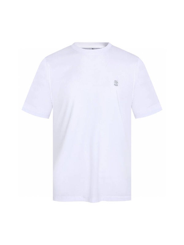 Brunello Cucinelli K9206 BC T-shirt – Luxe Italiaans Katoen | Ref. K900145 | Wit | Maten S–XXL