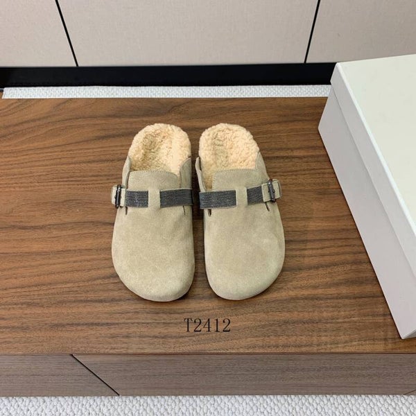 Brunello Cucinelli Suède Slippers | Luxe Dames Instappers Maat 35-41 – Warm & Elegant
