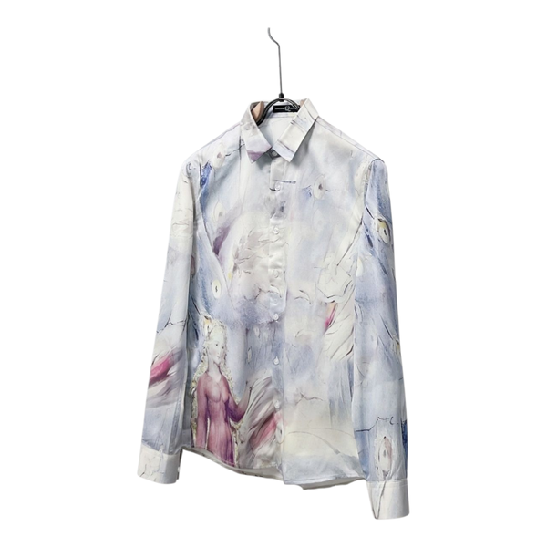 Alexander McQueen Monet Angel Girl Print Shirt GK00168 – Luxe Artistiek Overhemd | Maten M-3XL