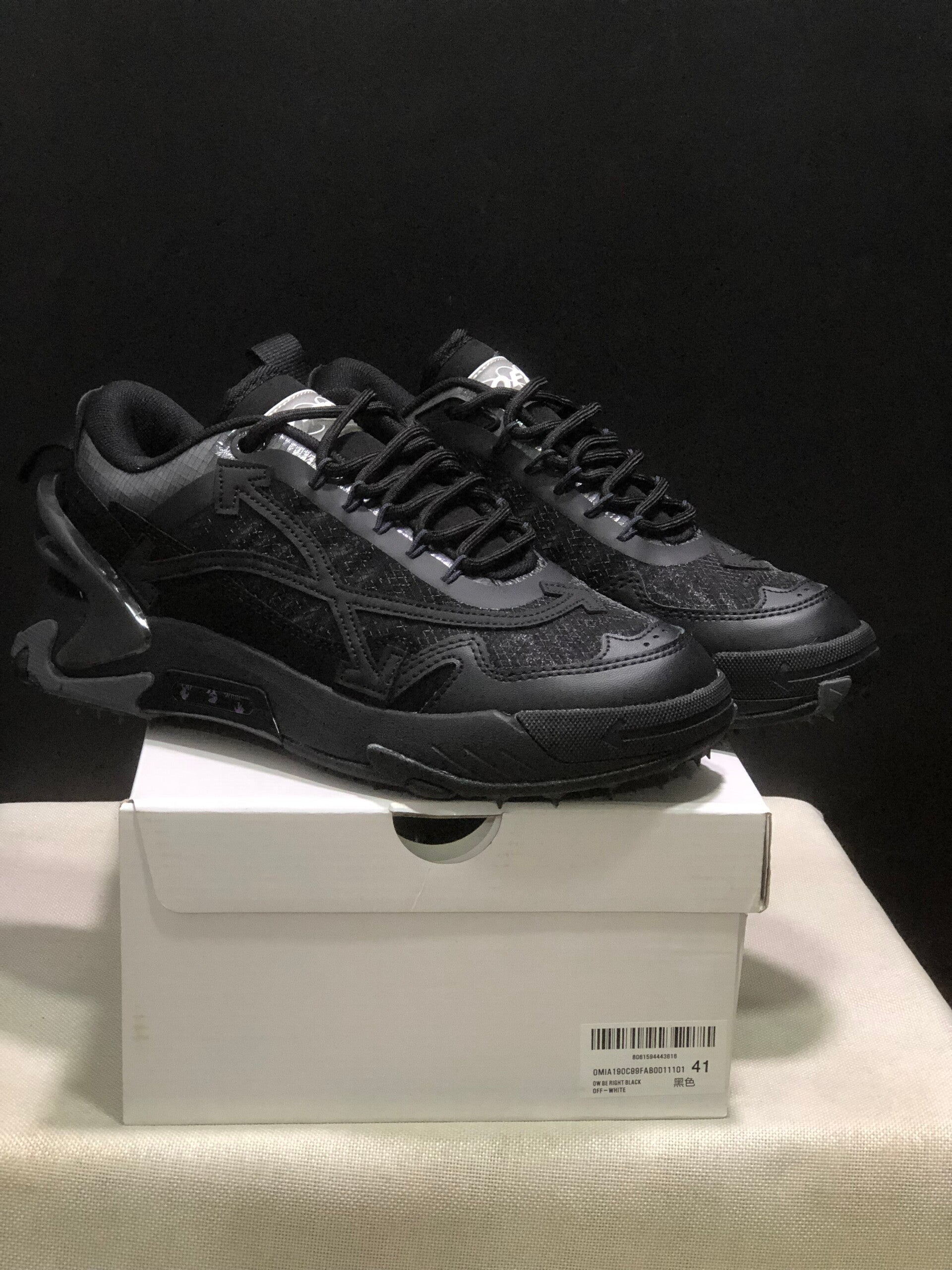 Off-White ODSY-2000 Luxe Sneaker | Chunky Arrow Logo Sportschoenen | Heren/Dames Leren Casual Streetwear