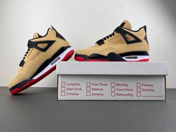 Air Jordan 4 Retro 'Pizza' – 97e Editie Lichtgeel/Zwart/Rood | Maten 36–48.5 | Artikel IH2094-200 | Origineel Label