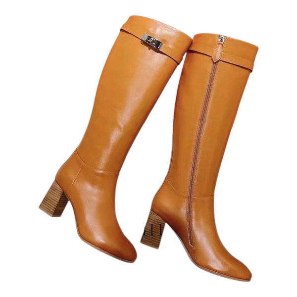 Hermès Designer Laarzen | Dameslaarzen Maat 35-41 – Zwart & Camel Leer