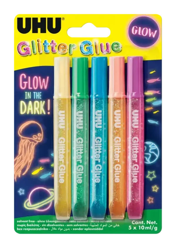 Glitter Glue Glow in the Dark