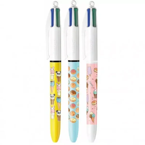PENNA A SFERA BIC 4 COLORI CUTTIE FOOD