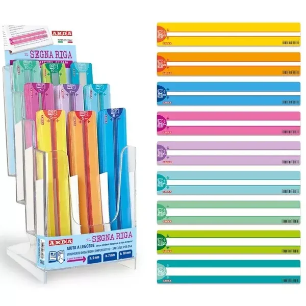 SEGNA RIGA RIGHELLO PER LETTURA GUIDATA PER DSA