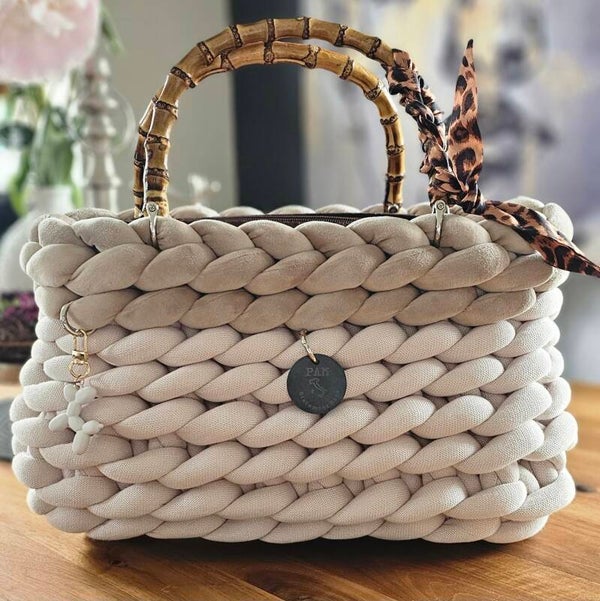Charmanter Shopper in bone/grey