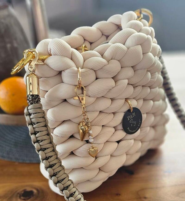 Mini Bodycross Tasche in creme/Natur