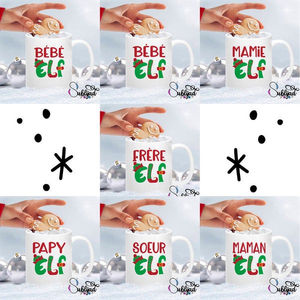 TASSE Mug Idée Cadeau Noêl Famille Elf