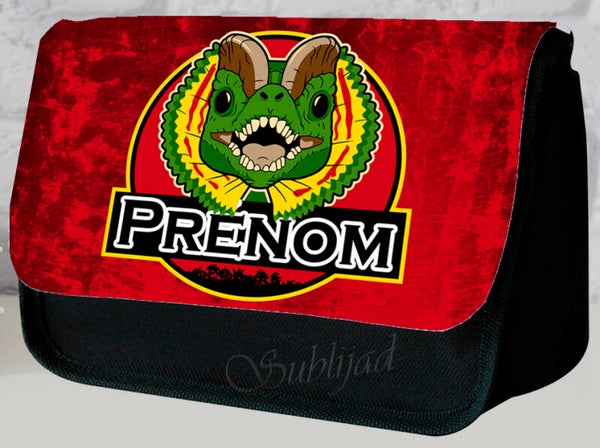 TROUSSE A CRAYONS juracique dinosor Personnalisable avec le prénom de votre choix