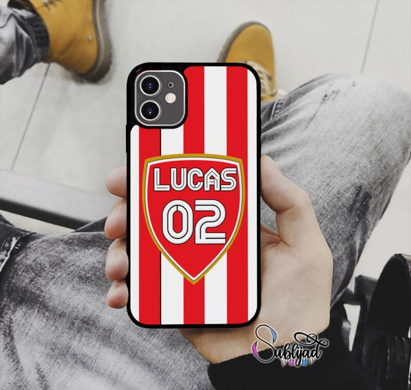 COQUE ETUI iPhone MONACO personnalisable avec Prénom et Numéro de votre choix Football