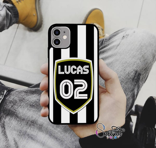 COQUE ETUI iPhone Angers personnalisable avec Prénom et Numéro de votre choix Football