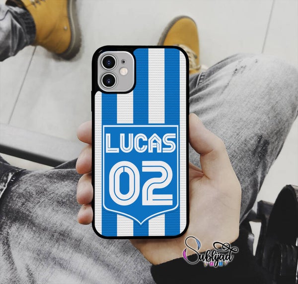 COQUE ETUI iPhone Auxerre personnalisable avec Prénom et Numéro de votre choix Football