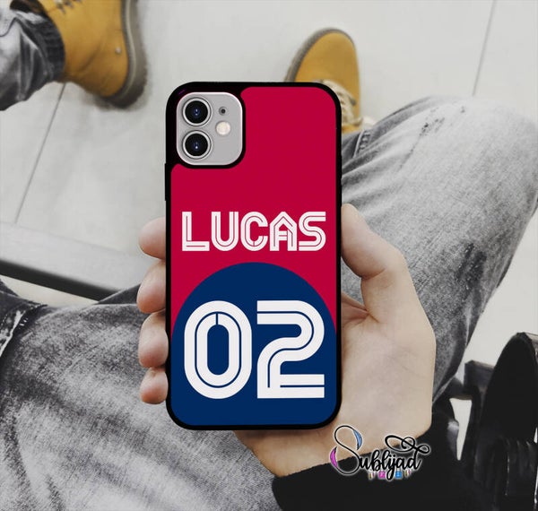 COQUE ETUI iPhone Clermont personnalisable avec Prénom et Numéro de votre choix Football