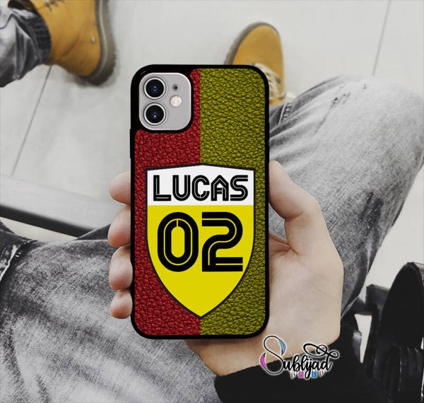 COQUE ETUI iPhone Lens personnalisable avec Prénom et Numéro de votre choix Football