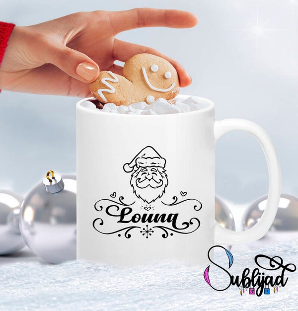 Mug Tasse Noël personnalisé avec le prénom de votre choix  Idée Cadeau