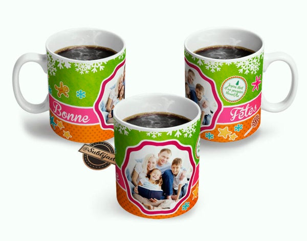 Mug Tasse personnalisé avec votre photo Idée Cadeau fin d'année Noël