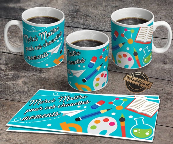 TASSE Mug Merci maître idée Cadeau fin d'année scolaire
