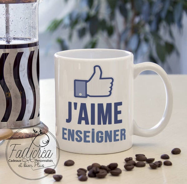 TASSE Mug maîtresse Maître Atsem Nouou J'aime ensigner idée cadeau fin d'année   idée cadeau fin d'année