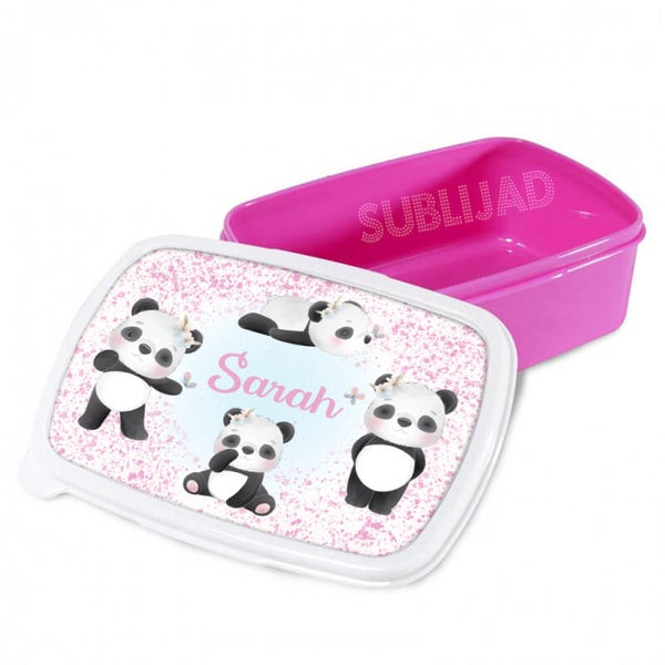 Lunch Box boîte à repas Panda Personnalisable avec prénom