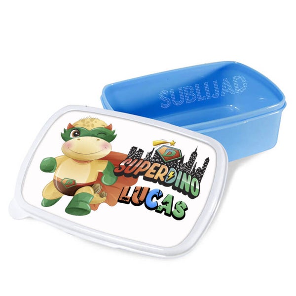 Lunch Box boîte à repas SuperDino Personnalisable avec prénom