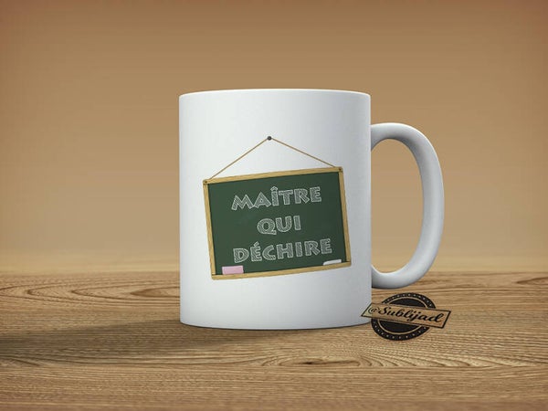 TASSE Mug maître qui déchire idée Cadeau fin d'année scolaire