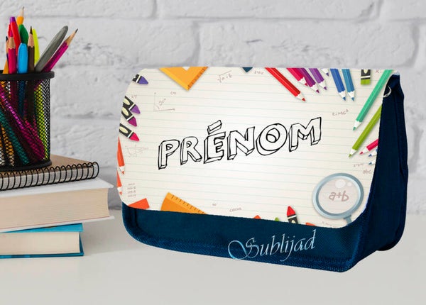 TROUSSE A CRAYONS Personnalisable avec le prénom de votre choix