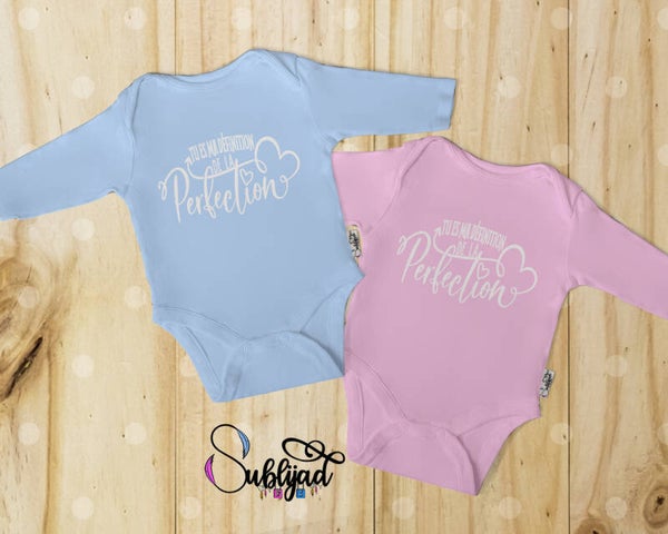 Body bébé Manche Longue tu es ma définition de la perfection