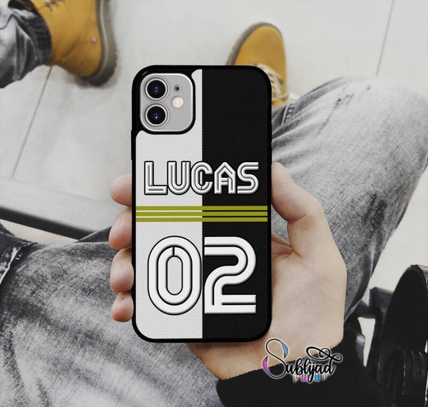 COQUE ETUI iPhone Angers personnalisable avec Prénom et Numéro de votre choix Football