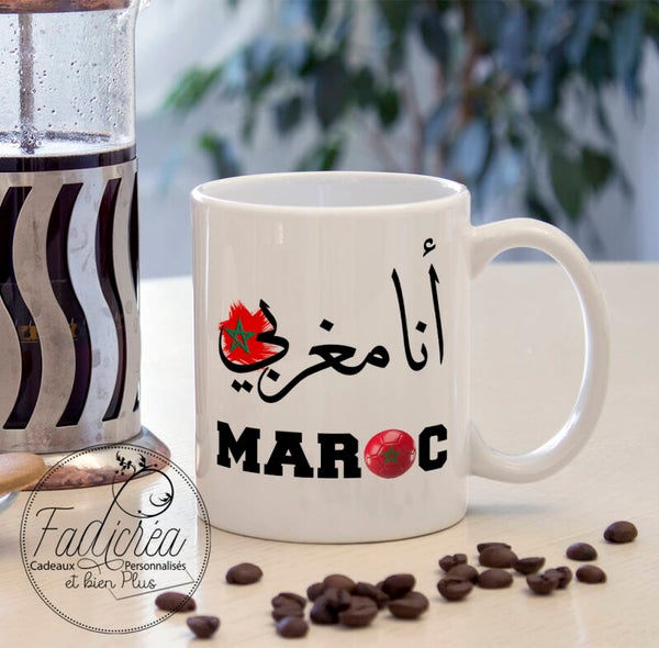 TASSE Mug Maroc أنا مغربي personnalisable