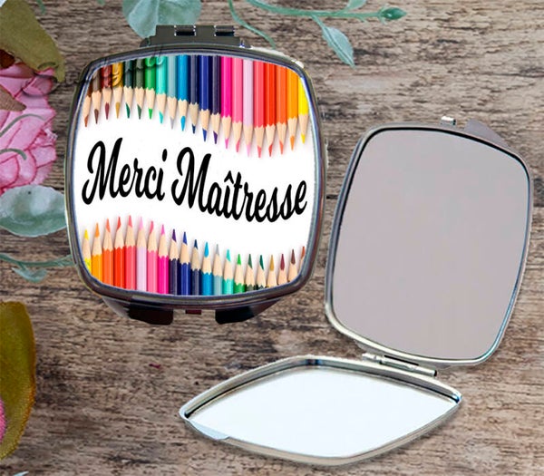 Miroir de poche Merci maîtresse