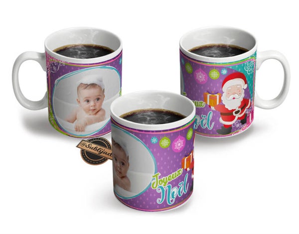 Mug Tasse personnalisé avec votre photo Idée Cadeau fin d'année Noël