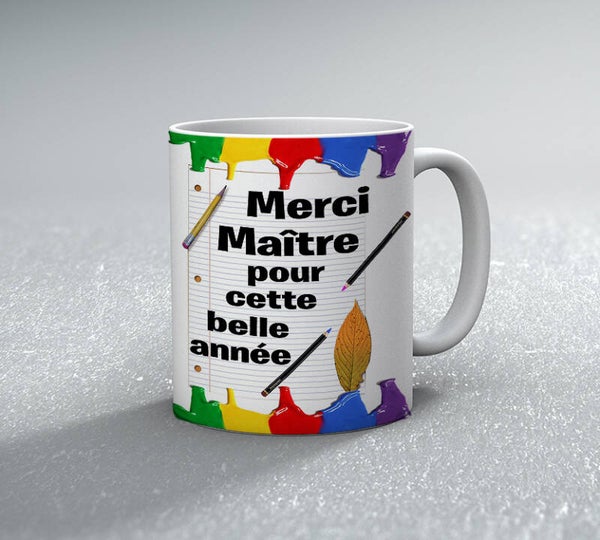 TASSE Mug Merci Maître  pour cette belle année