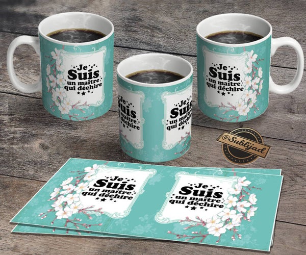 TASSE Mug Je suis une maître qui déchire cadeau fin d'année scolaire