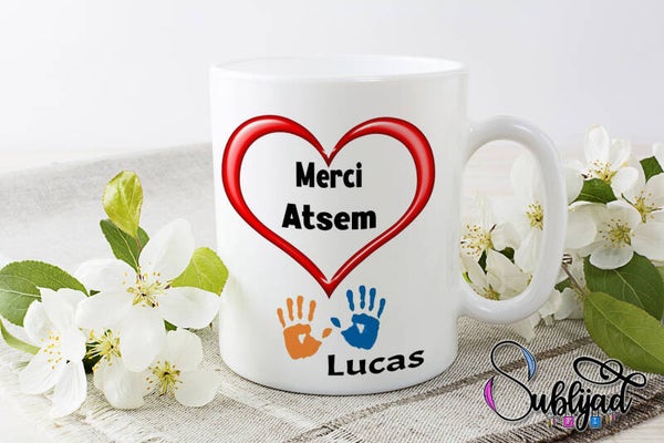 TASSE Mug Merci ATSEM Idée de cadeau pour la fin de l'année scolaire