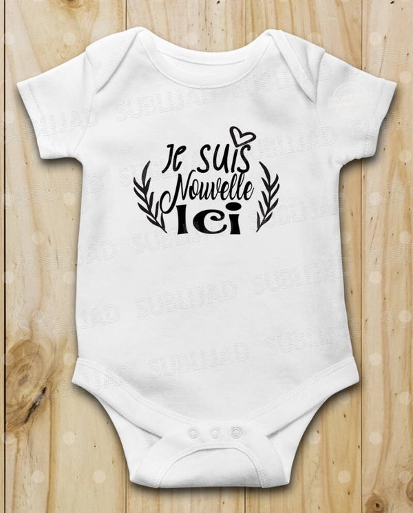 Body bébé Je suis nouvelle ici