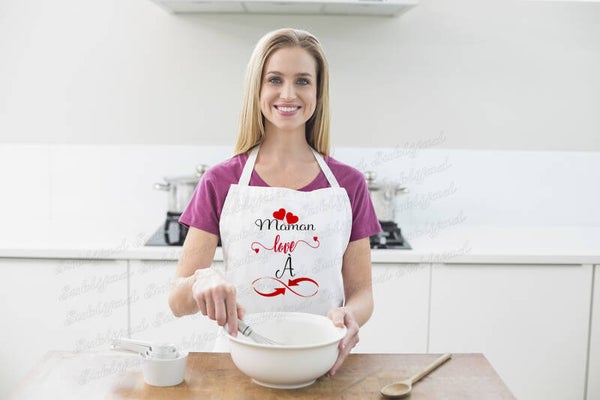 TABLIER DE CUISINE Maman je t'aime à l'infini idée cadeau original