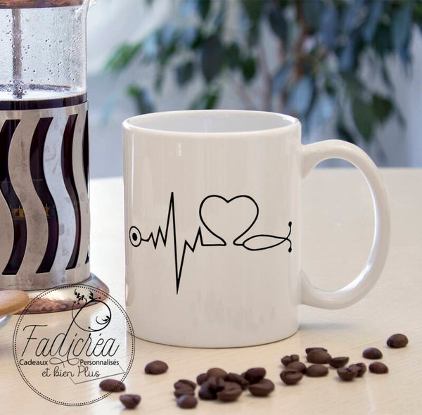 TASSE Mug Rythme cardiaque Stéthoscope