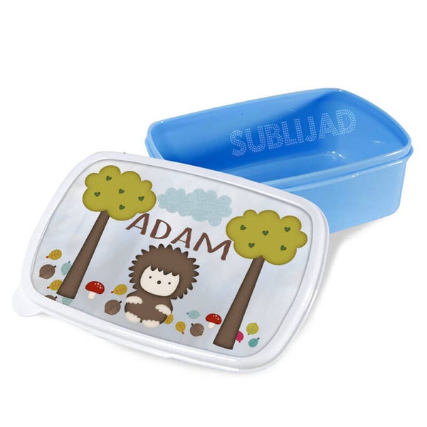 Lunch Box boîte à repas Hérisson Personnalisable avec prénom